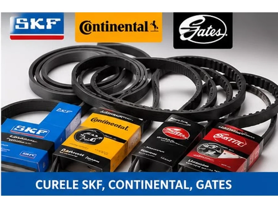Curele industriale SKF, Continental și Gates